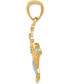 ფოტო #2 პროდუქტის Majestic Crown Charm Pendant in 14K Gold with Rhodium Plating