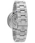 ფოტო #3 პროდუქტის Women's Rubaiyat Diamond-Accent Stainless Steel Bracelet Watch 35mm