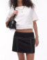 Фото #1 товара Topshop micro mini skirt with top stitching in black