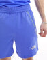 The North Face Training Hakuun contrast seam 5"" woven shorts in blue