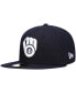 Фото #1 товара Men's Navy Milwaukee Brewers Logo White 59FIFTY Fitted Hat