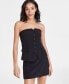 Фото #1 товара Women's Strapless Button-Front Top, Created for Macy's