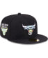 ფოტო #2 პროდუქტის Men's Black Chicago Bulls Color Pack 59FIFTY Fitted Hat
