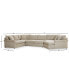 Фото #20 товара Wrenley 170" 3-Pc. Fabric Sectional Full Sleeper Cuddler Chaise Sofa, Created for Macy's