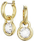 Фото #1 товара Серьги Swarovski Gold-Tone Crystal Charm Dangle