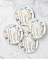 Wildflowers Accent Plates, Set of 4