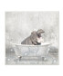 Фото #1 товара Картина Stupell Industries baby Hippo Время купания Милый дизайн животных Настенная плита искусства, 12" x 12"