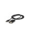 StarTech.com USB to Serial RS232 Adapter - DB9 Serial DCE Adapter Cable with FTDI - Null Modem - USB 1.1 / 2.0 - Bus-Powered - Black - 1.7 m - USB Type-A - DB-9 - Male - Female