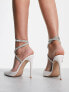Фото #2 товара Be Mine Wide Fit Bridal Emmeline heeled sandals with embellished detail