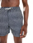 Фото #3 товара Superdry Printed 15-inch swim shorts in navy watercolour stripe print