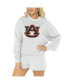 Фото #1 товара Women's Ash Auburn Tigers Team Effort Pullover Sweatshirt and Shorts Sleep Set