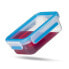 EMSA CLIP & CLOSE - Box - Rectangular - 2.65 L - Blue - Transparent - Polypropylene (PP) - Thermoplastic elastomer (TPE) - Germany