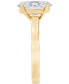 ფოტო #6 პროდუქტის Certified Lab Grown Diamond Oval-Cut Solitaire Engagement Ring (3 ct. t.w.) in 14k Gold