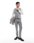 ASOS DESIGN slim suit waistcoat in grey