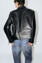 Zw collection leather jacket with zips