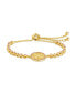 ფოტო #2 პროდუქტის Silver-Tone or Gold-Tone Pink Cubic Zirconia Butterfly Bindi Bolo Bracelet