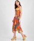 Фото #3 товара Women's Sleeveless Cowlneck Fit & Flare Dress