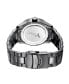 ფოტო #2 პროდუქტის Men's Bond Diamond (1/10 ct.t.w.) Black Ion-Plated Stainless Steel Watch
