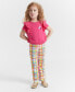 Фото #1 товара Toddler Girls Plaid Kick-Flare Pants, Created for Macy's