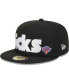 ფოტო #4 პროდუქტის Men's Black New York Knicks Checkerboard UV 59FIFTY Fitted Hat