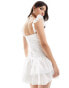 Forever New corset mini dress in white