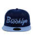 Фото #3 товара Men's Navy Smart Set Athletic Club of Brooklyn Black Fives Snapback Adjustable Hat