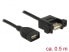 Фото #1 товара Delock 85459 - 0.5 m - USB A - USB A - USB 2.0 - 480 Mbit/s - Black