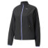 Фото #1 товара Puma Run Ultraweave FullZip Jacket Womens Black Casual Athletic Outerwear 523281