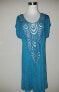 Фото #1 товара Blue Island Women's Crochet Swimsuit Cover Tunic Top Blue S