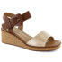 Фото #1 товара Sergio Leone W SK440 gold wedge sandals with buckle