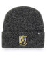 Фото #1 товара Men's Black Vegas Golden Knights Brain Freeze Cuffed Knit Hat