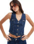 Levi's Bella denim corset vest in blue