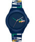 Фото #1 товара Часы Lacoste NeoCroc Navy Silicone 43mm