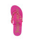 Фото #4 товара Women's Ullie Chain Detail Thong Platform Wedge Sandals