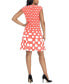 Фото #2 товара Petite Polka-Dot Fit & Flare Dress