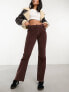 Cotton:On corduroy stretch bootleg jean in brown Коричневый, 32 - фото #1