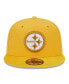 Фото #2 товара Men's Gold Pittsburgh Steelers Active Ballistic 59FIFTY Fitted Hat