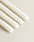 Long cylindrical candle (pack of 4)