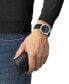 ფოტო #5 პროდუქტის Men's Swiss PR 100 Sport Black Leather Strap Watch 42mm