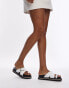 Topshop Wide Fit Jenny espadrille sandal with buckle detail in white croc WEISS/KROKO-OPTIK, 37 - фото #3