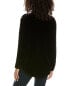 Johnny Was Sidonia Velvet Oversized Pleat Shirt Women's Black M