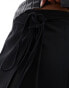 Weekday wrap mini skirt in black