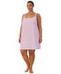 ფოტო #6 პროდუქტის Plus Size Cotton Knit Double-Strap Nightgown