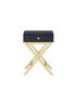 Фото #3 товара Coleen Side Table in Black & Brass