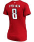 Фото #3 товара Women's Alexander Ovechkin Red Washington Capitals Authentic Stack Name and Number V-Neck T-shirt