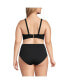 Plus Size DD-Cup Chlorine Resistant Twist Front Underwire Bikini Swimsuit Top
