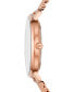 ფოტო #2 პროდუქტის Women's Pyper Rose Gold-Tone Stainless Steel Mesh Bracelet Watch 38mm