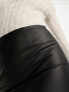 Фото #7 товара ASOS DESIGN Tall leather look mini skirt in black