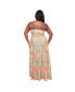 Plus Size 1960s Halter Maxi Dress