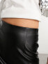 Фото #8 товара ASOS DESIGN faux leather mini skirt in black